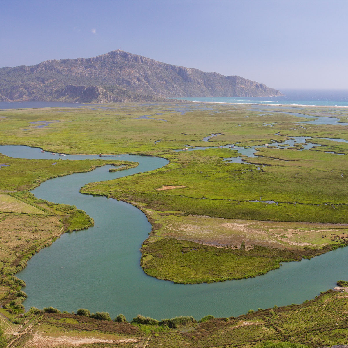 Meandering river in Dalyan