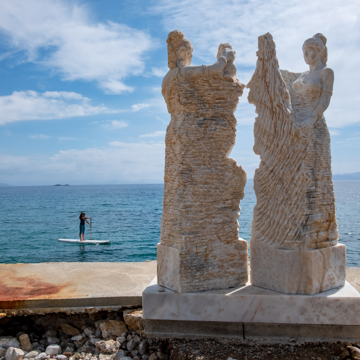 Paddleboarding in Datca 